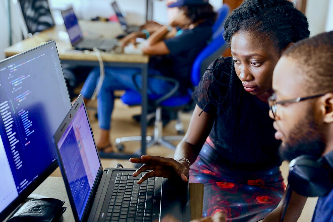 corporate programmers collaborating