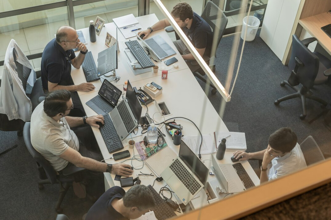 modern tech workspace