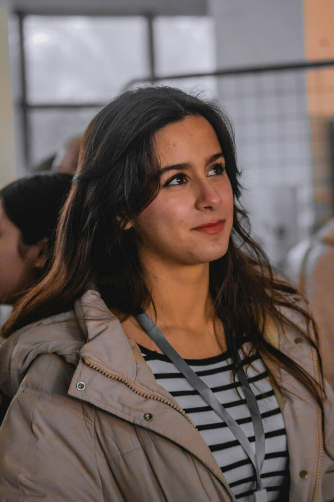 Portrait of a smiling professional woman with dark hair